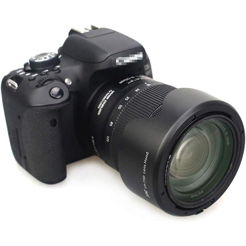 JJC EW-73D 可逆式 レンズフード Canon RF 24-105mm F4-7.1 IS STM & EF-S 18-135mm｜relawer｜02