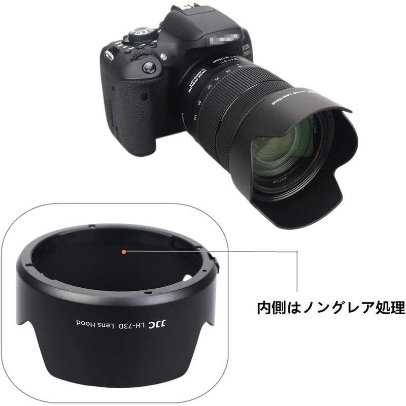 JJC EW-73D 可逆式 レンズフード Canon RF 24-105mm F4-7.1 IS STM & EF-S 18-135mm｜relawer｜06