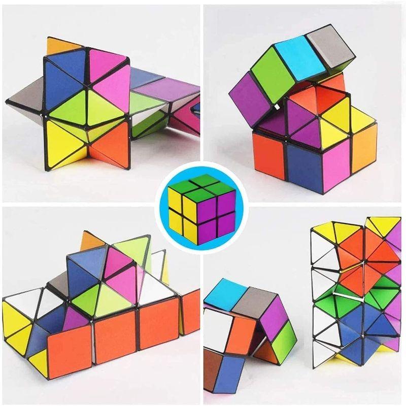 Infinity Cube Toys マジックスターキューブ ２in 1立体キューブ 折りたたみキューブ 無限キューブパズル 魔方 2 in｜relawer｜06