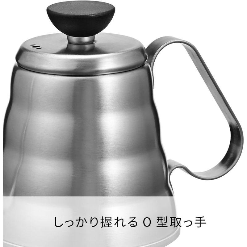 HARIO(ハリオ) V60 メタルドリップケトル・ヴォーノ シルバー 実用容量500ml ステンレス鋼 ヘアラインシルバー O-VKB-7｜relawer｜04