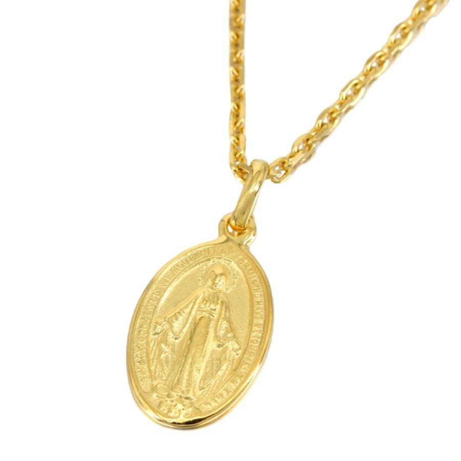 24k ネックレス ゴールド コーティング マリア コイン シルバー 925 メダイ 金 モチーフ チェーン チョーカー メンズ Supersport Tn