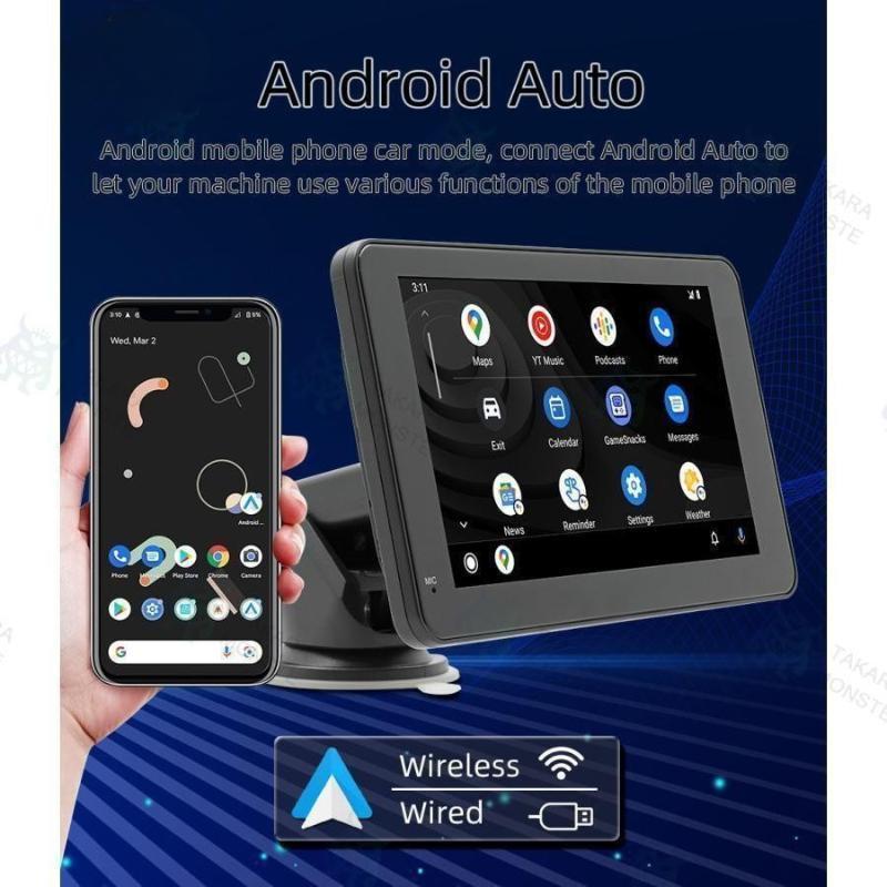 ワイヤレス CarPlay＆Android Auto対応 7インチ ディスプレイ 