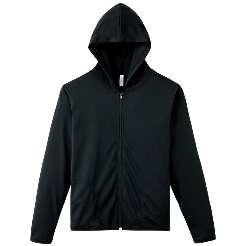 クロノス黒薄手パーカー CRONOS VERTEX ZIP HOODIE【BLACK】