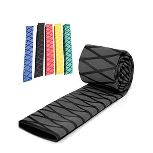 Rendez Vous Us 熱収縮ラバーグリップ 滑り止め 釣り竿 尻手 トレッキングポール シャフト 長さ1 0m 黒 幅25mm 世界的に