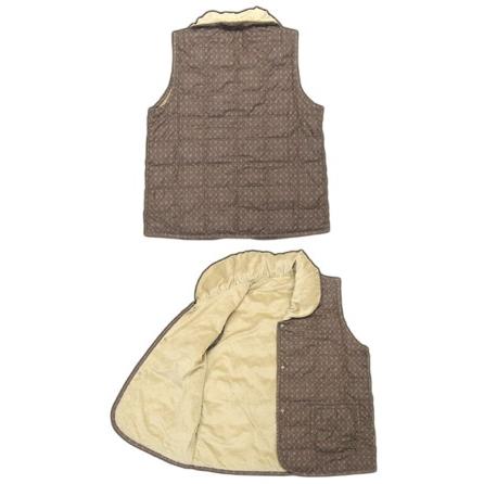   ダウンベスト L ブラウン PRADA SGB033_1WQ9 PADDED RE-NYLON VEST (PRADA/ダウンベスト