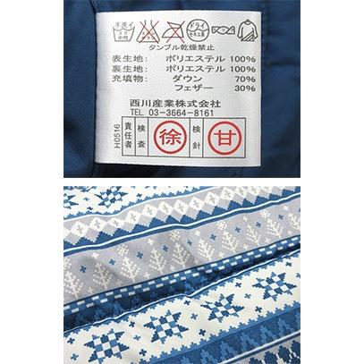 西川（nishikawa） 羽毛ベスト 洗える ネイビー 婦人Mサイズ ベスト