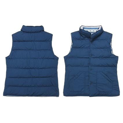 西川（nishikawa） 羽毛ベスト 洗える ネイビー 婦人Mサイズ ベスト