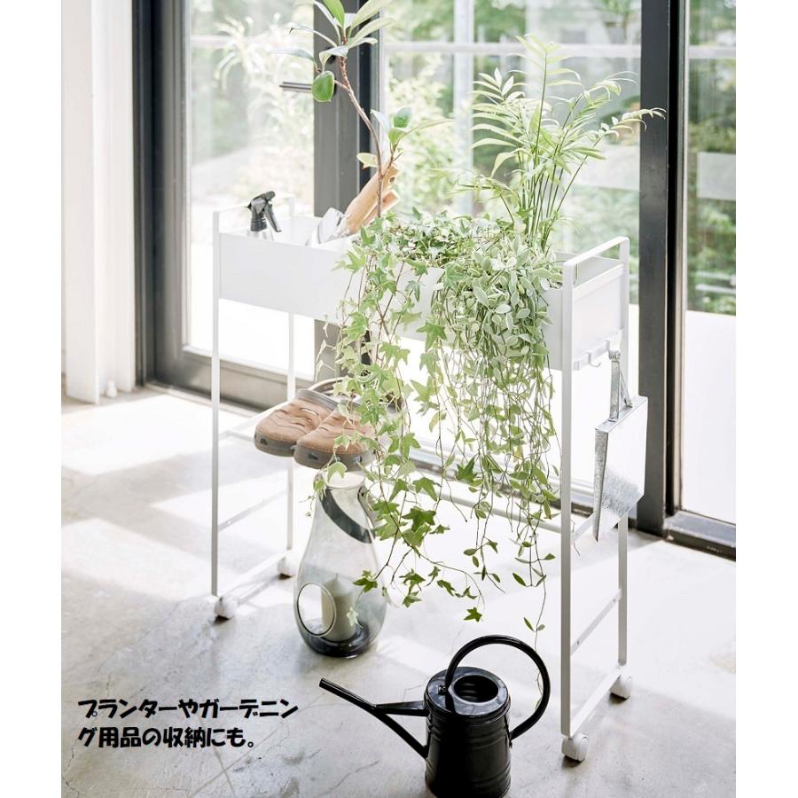 tower タワーtower 山崎実業 キャスター付き玄関収納ラック ホワイト