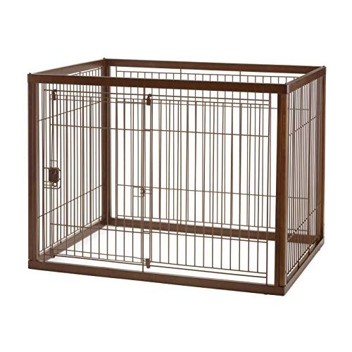 新春セール リッチェル 木製ペットサークル 120-90(120×91×90cm) ダークブラウン 【QG6192383604】(22317円)