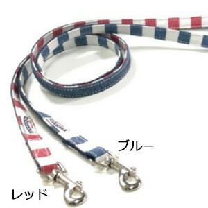 フェリーク ボーダーリボンリード ブルー SSサイズ （犬用リード） n