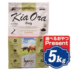キアオラ ドッグフード グラスフェッドビーフ＆サーモン 5kg 【正規品 
