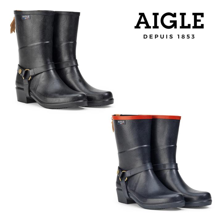 新品♡AIGLE ブラック レインブーツ 38　MISS　JULIE2 新品♡AIGLE ブラック レインブーツ 38MISSJULIE2