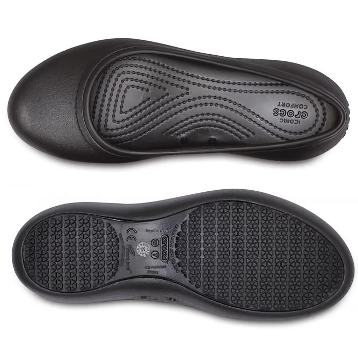 crocs（クロックス） レディース ワークシューズ アット ワーク フラット At Work Flat 205074 パンプス フラット ...