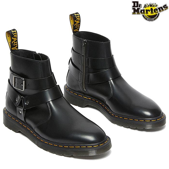 Dr.Martensドクターマーチン ロートップ マーティンブーツ Dr.Martens TARIK ZIP ATMOS BLACK （ドクターマーチン タリック
