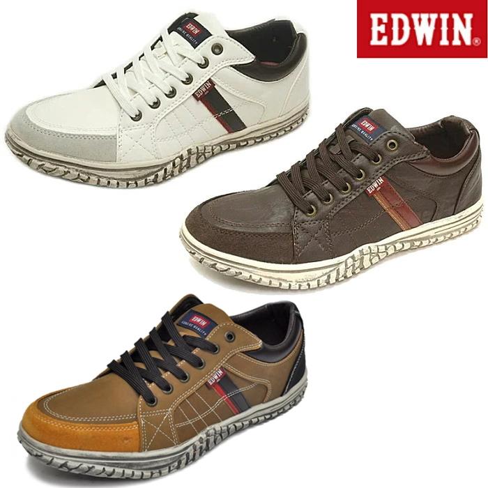 EDWIN（エドウィン） メンズ スニーカー 幅広 カジュアル ローカット