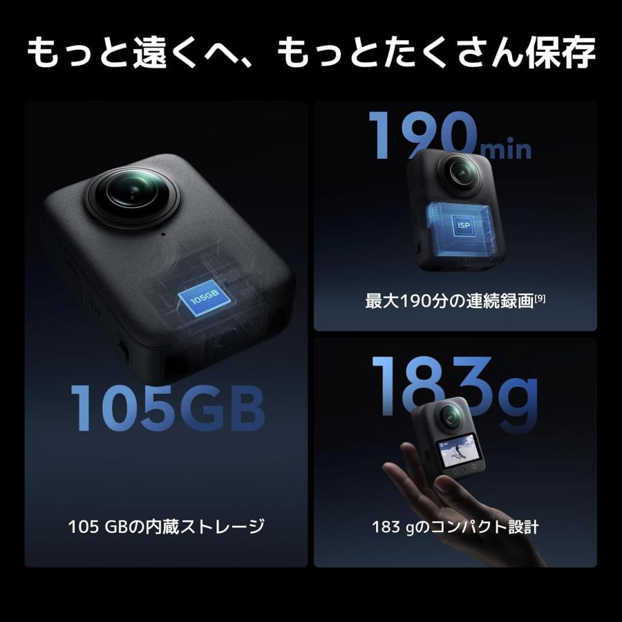 DJI Osmo 360 スタンダードコンボ 360度アクションカメラ Vlogカメラ 