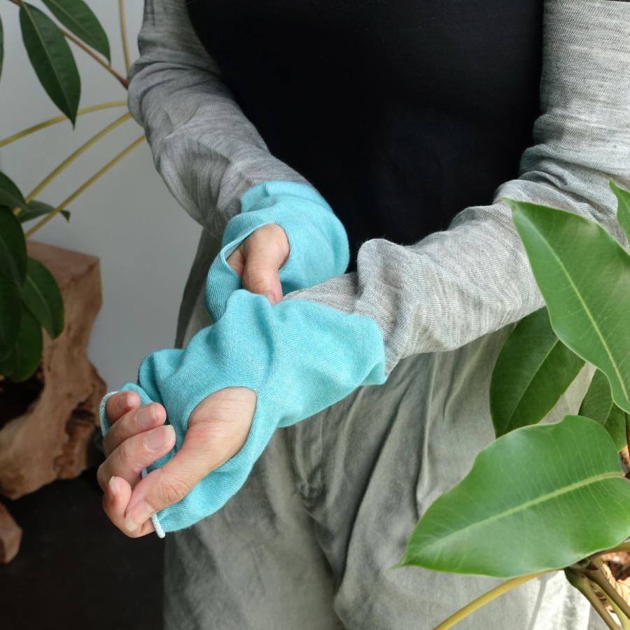 奈良 日本製 創喜 アームカバー 麻 UVカット ひんやり冷感 コットン素材 ギフト UVカット 母の日 車 紫外線 二の腕 ロング 接触冷感 通気性 吸湿性 |  | 11