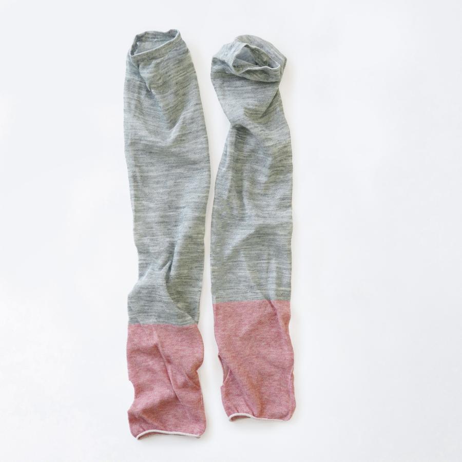 奈良 日本製 創喜 アームカバー 麻 UVカット ひんやり冷感 コットン素材 ギフト UVカット 母の日 車 紫外線 二の腕 ロング 接触冷感 通気性 吸湿性 |  | 04