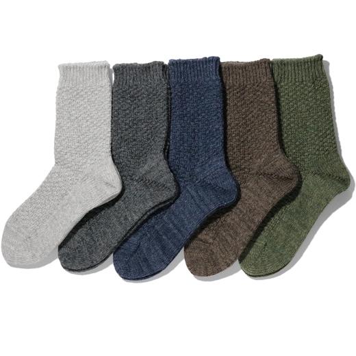 靴下 リサイクルコットン 鹿の子 スペックダイカラー | 