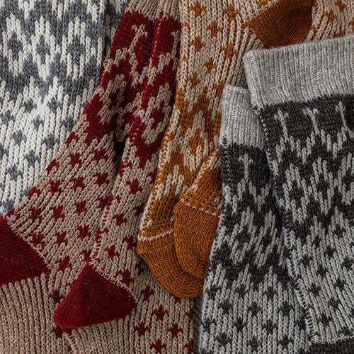 靴下 ノルディック ウールリブクルー |  | 07