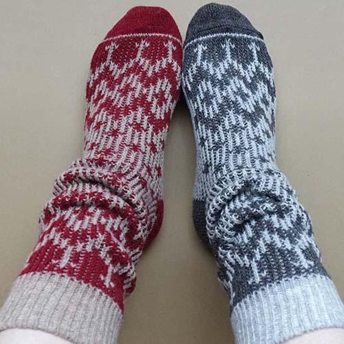 靴下 ノルディック ウールリブクルー |  | 03