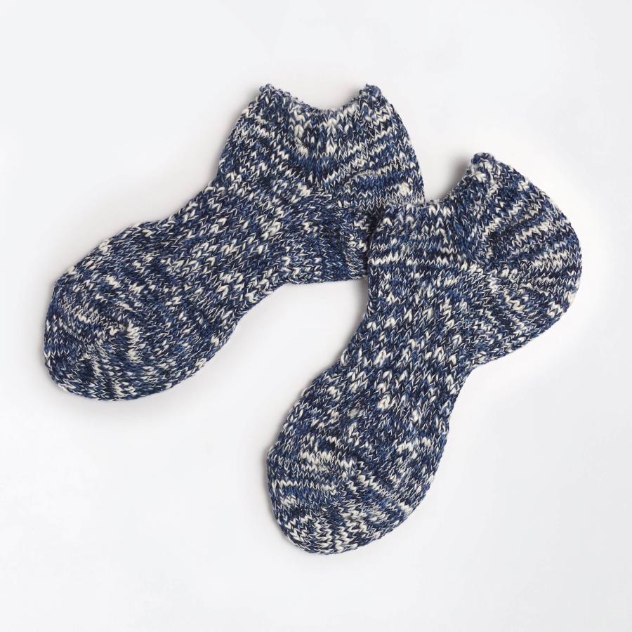 奈良 靴下 日本製 創喜 リサイクルコットン スラブミックス アンクル ミックスカラー メンズ レディース ギフト 綿 コットン アンクレット ローゲージ |  | 06