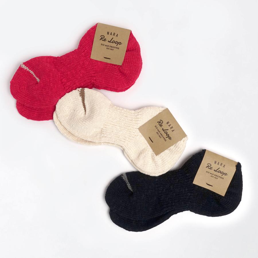 靴下 リサイクルコットン スラブミックス アンクル プレーンカラーメンズ レ ディース ギフト 綿 コットン ア ンクレット ローゲージ | 