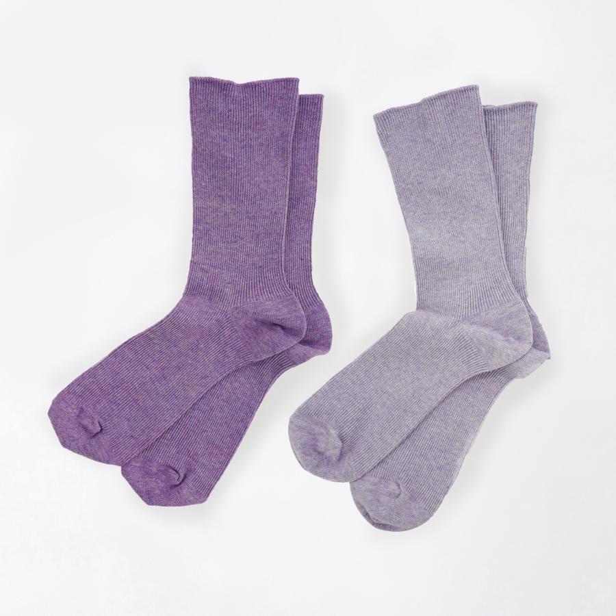 奈良 靴下 日本製 創喜 RE LOOP ゴム無しリブクルーソックス2Pセット ソウキ メンズ レディース ギフト プレゼント 綿 やさしい |  | 11