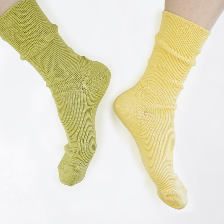 奈良 靴下 日本製 創喜 RE LOOP ゴム無しリブクルーソックス2Pセット ソウキ メンズ レディース ギフト プレゼント 綿 やさしい |  | 18