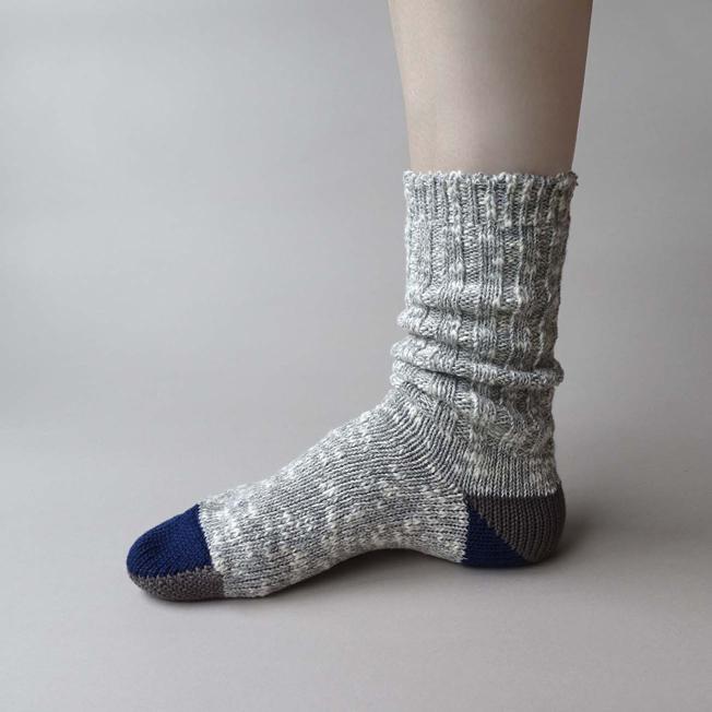 奈良 靴下 日本製 Woody ウッディ- コットンリブクルー 創喜 メンズ レディース ギフト ふっくら 綿 スラブ コットン カジュアル くつした |  | 11