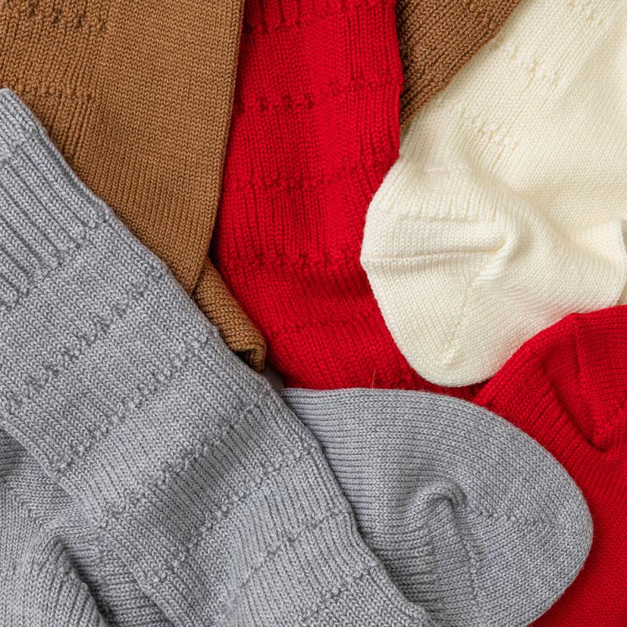 奈良 靴下 日本製 Hooh ハフ ウールリブクルー 創喜 メンズ レディース ギフト ウール 光沢 あったかい くつした ノームコア |  | 12