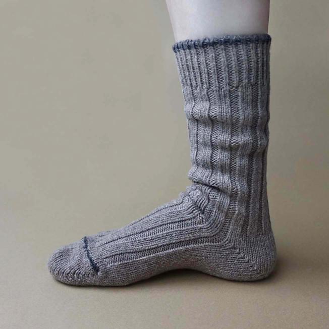 奈良 靴下 Horn ホーン ウールリブクルー 日本製 創喜 メンズ レディース ギフト ウール あったか ローゲージ ふかふか くつした |  | 11