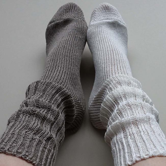 奈良 靴下 日本製 Branch ブランチ リネンリブクルー 創喜 メンズ レディース ギフト 麻 リネン ローゲージ さらり 通気性 くつした |  | 11