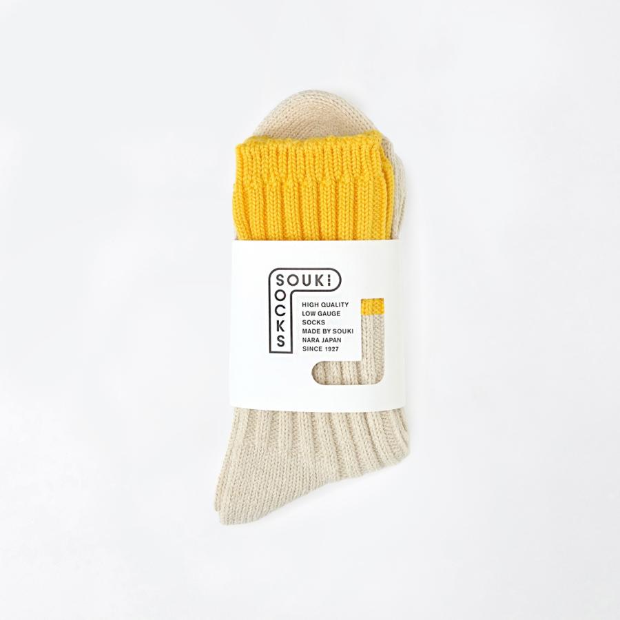 日本製 靴下 奈良 創喜-SOUKI- 公式  Crayon-クレヨン-  ソウキ メンズ レディース ギフト プレゼント ツートン シルク リサイクル ローゲージ カジュアル |  | 14