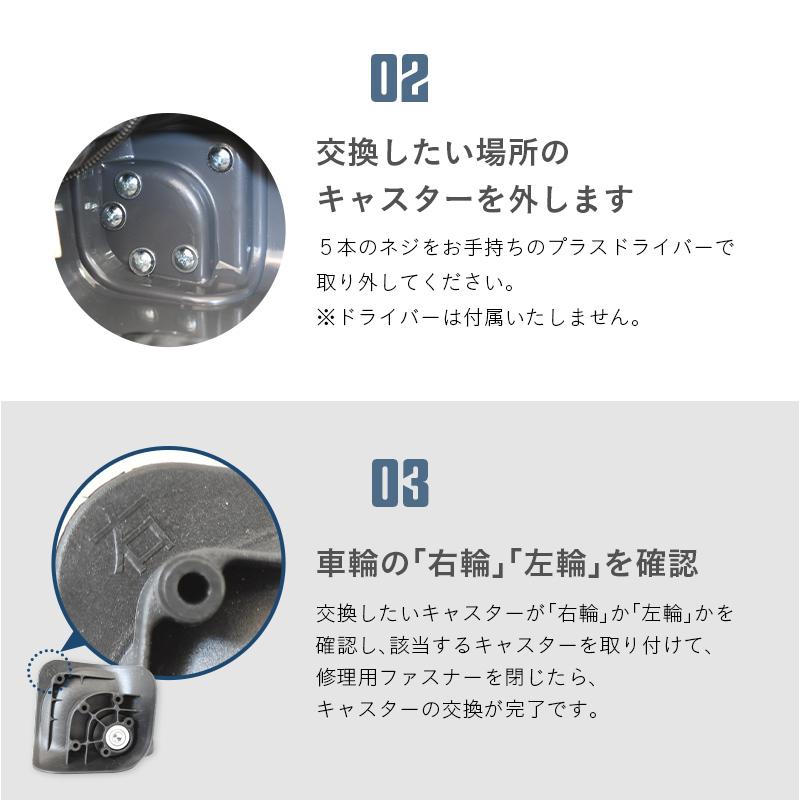交換用タイヤ キャスター キャリーケース スーツケース【送料無料