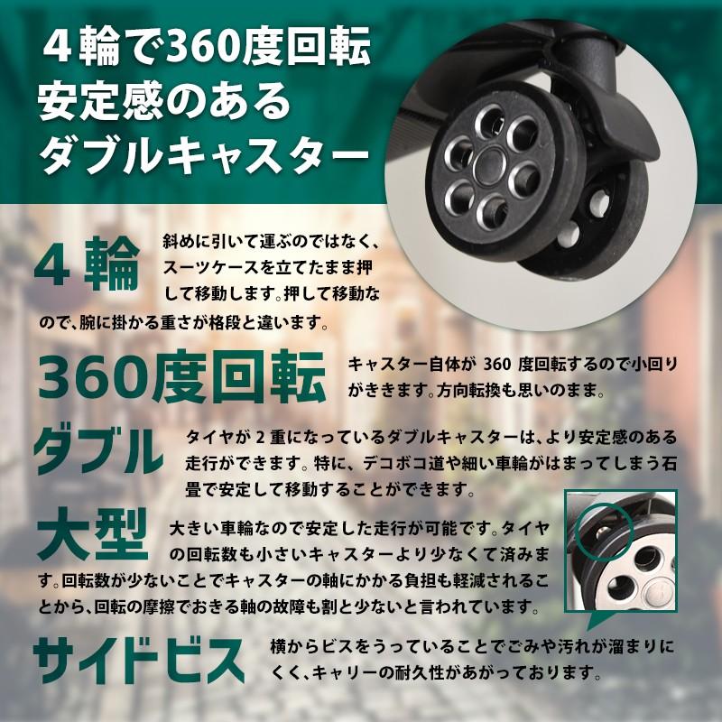 スーツケース SMセット Ｓサイズ Ｍサイズ 機内持ち込み TSAロック キャリーバッグ キャリーケース 静音 ダブルキャスター 8輪 エコノミック |  | 07
