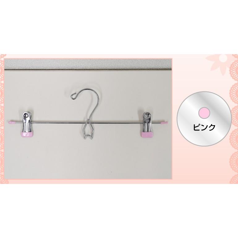 ボトムハンガー PVCスカートハンガ− 10本単位で選べる40本セット クリップで落ちない 洗濯 |  | 08