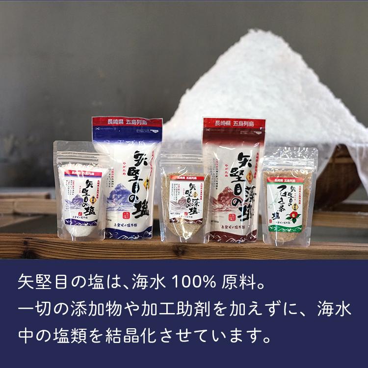 矢堅目の塩 1kg 食塩 長崎県五島近海の海水100% 調味料 粗塩 海水塩 釜