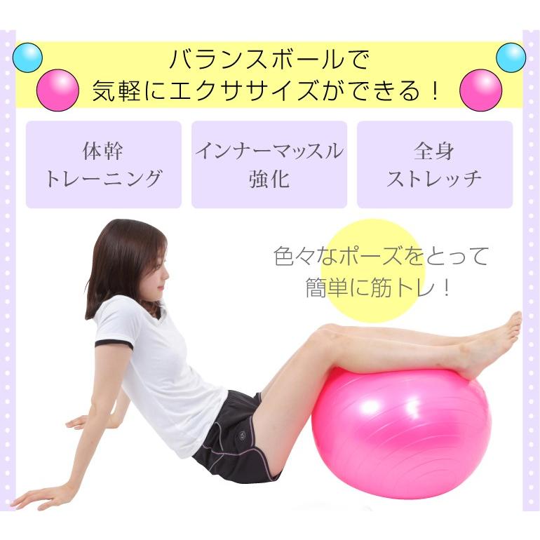 バランスボール 65cm フットポンプ付き ダイエット骨盤ヨガボール Yogaball 東京ハンガー Travel Life 通販 Yahoo ショッピング