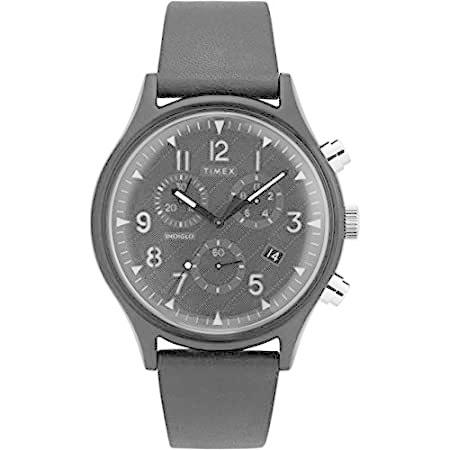 上品 アメリカ直輸入品Timex メンズ MK1 スチール クロノ 42mm 腕時計 One Size ブラック超新星送料込み！ 腕時計