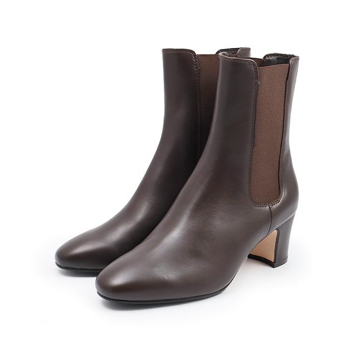 APOM アポム チェルシー ブーツ 60 ダークブラウン 革 靴 サイドゴア  