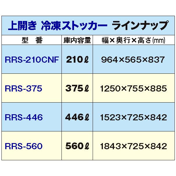 レマコム 業務用 冷凍ストッカー 冷凍庫 446L 急速冷凍機能付 RRS-446｜remacom｜05