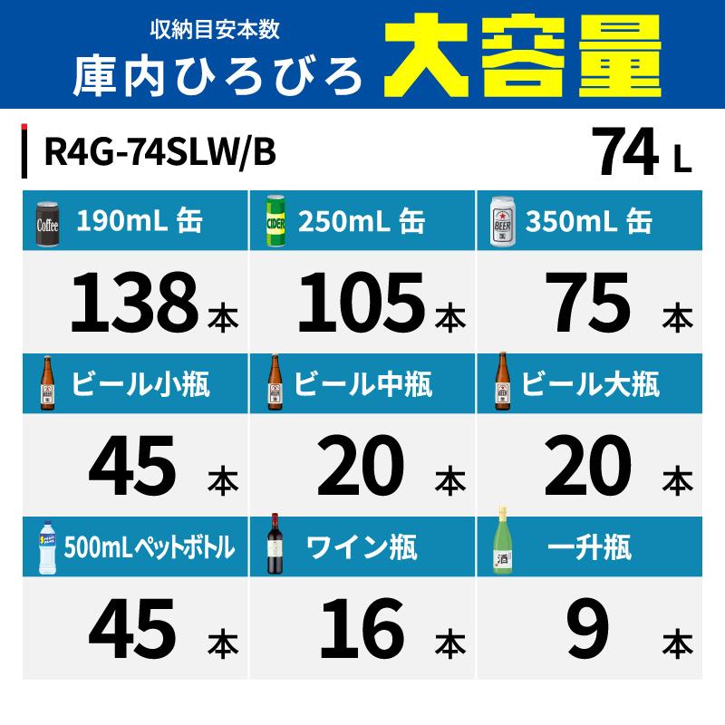 レマコム 4面ガラス冷蔵ショーケース 卓上型 R4G-74SLB フォーシーズン