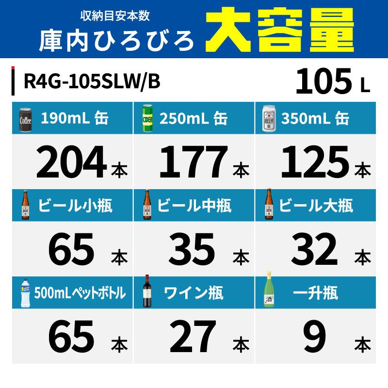 レマコム 4面ガラス冷蔵ショーケース 卓上型 R4G-105SLB フォー