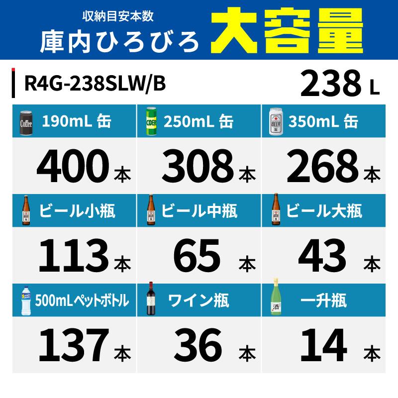 レマコム 4面ガラス冷蔵ショーケース 大型 R4G-238SLB フォーシーズン
