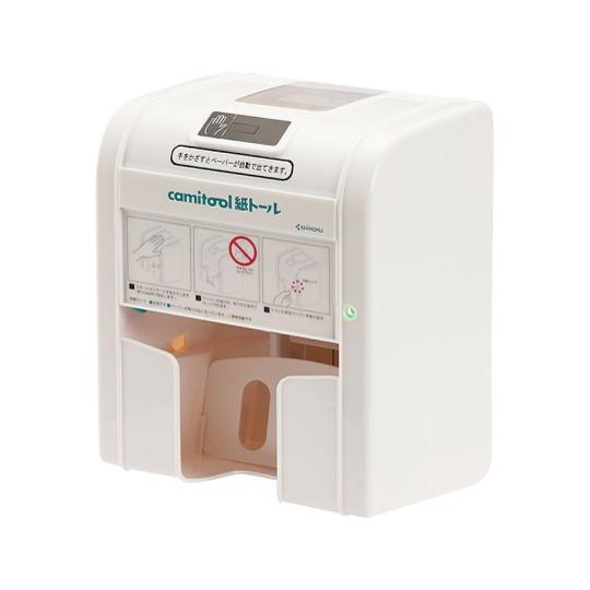 トイレ用電動ペーパーホルダー　camitool 紙トール 自動ペーパーホルダー トイレ用センサー式電動ペーパーホルダー 紙トール - メルカリ