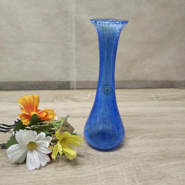 イタリア製 青　ガラス 花瓶　ブルー　インテリア　光　工芸品　芸術 Amazon.co.jp: ！□月夜野工房 TSUKIYONO ガラス 花瓶 フラワー