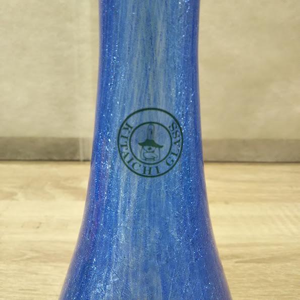 KITAICHI GLASS/北一硝子 花瓶・ブルー（未使用）送料無料