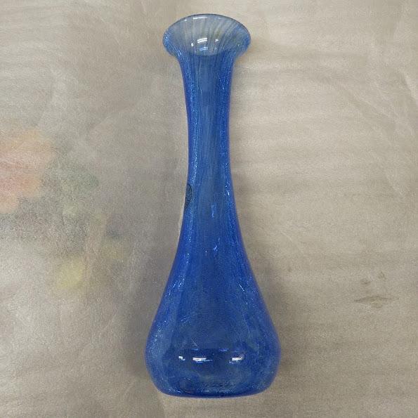 KITAICHI GLASS/北一硝子 花瓶・ブルー（未使用）送料無料