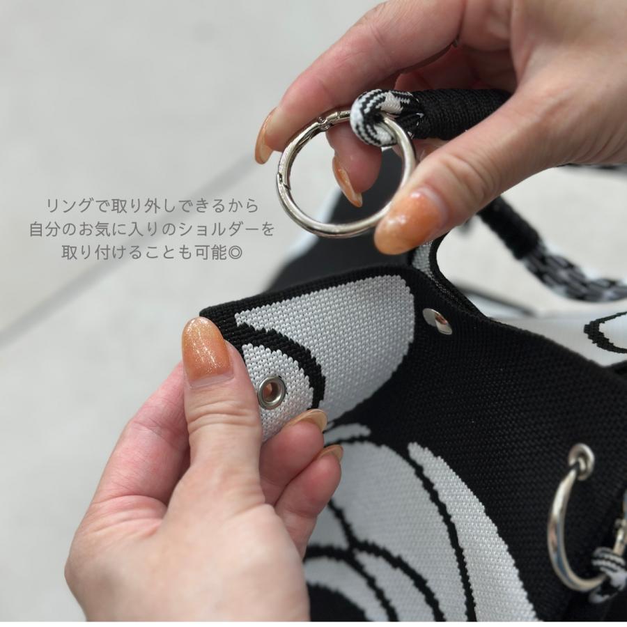 トートバッグ レディース 小さめ ニットバッグ 折りたたみ 大容量
